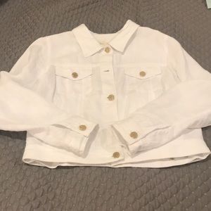 EUC Lilly Pulitzer Seaspray Linen Jacket